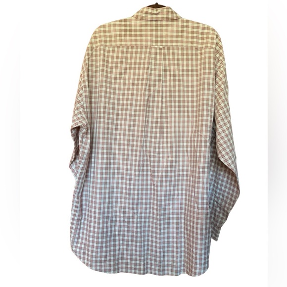 Faconnable Plaid Button Down 100% Cotton Dress Shirt Size XXL By Albert Goldberg - Picture 4 of 8